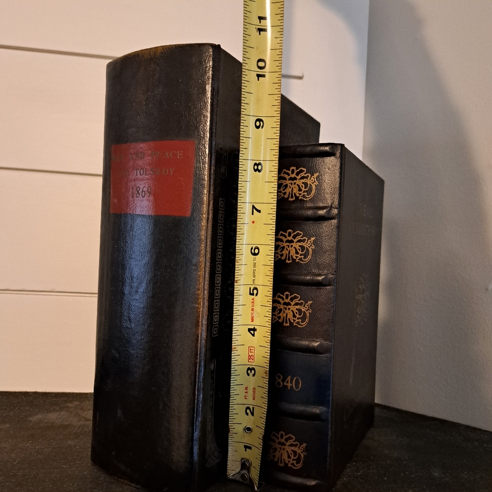 Decorative Faux Antique Book Box Set - Black - Picture 5 of 6